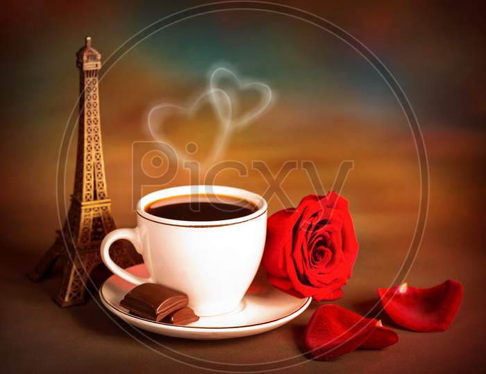 Valentine day Special Cup and Tea