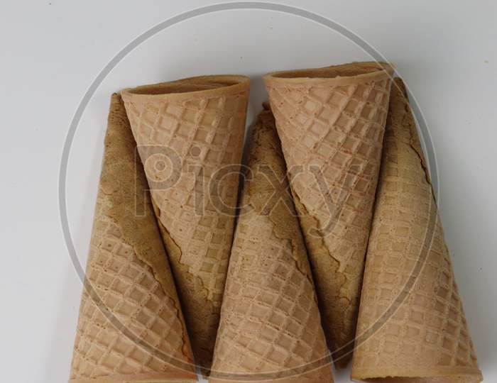 Tasty Ice Cream Cone Stock