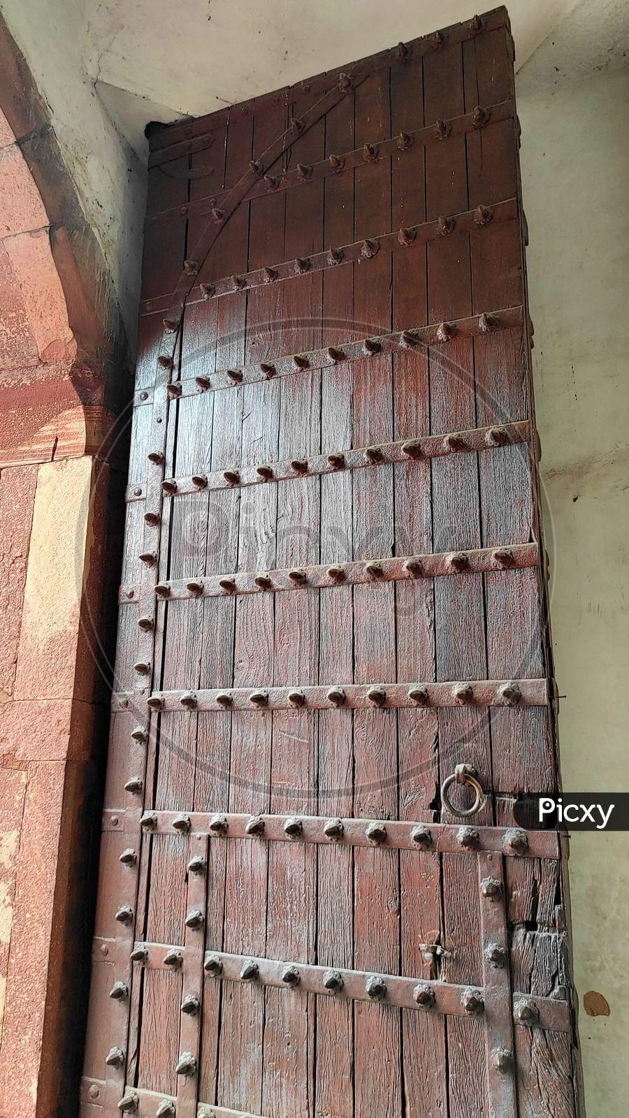 Wooden door, Ancient, Humayun Tomb, Persian architect, UNESCO World Heritage site, Mobile photography