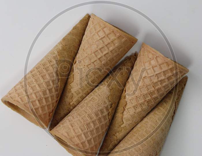 Tasty Ice Cream Cone Stock