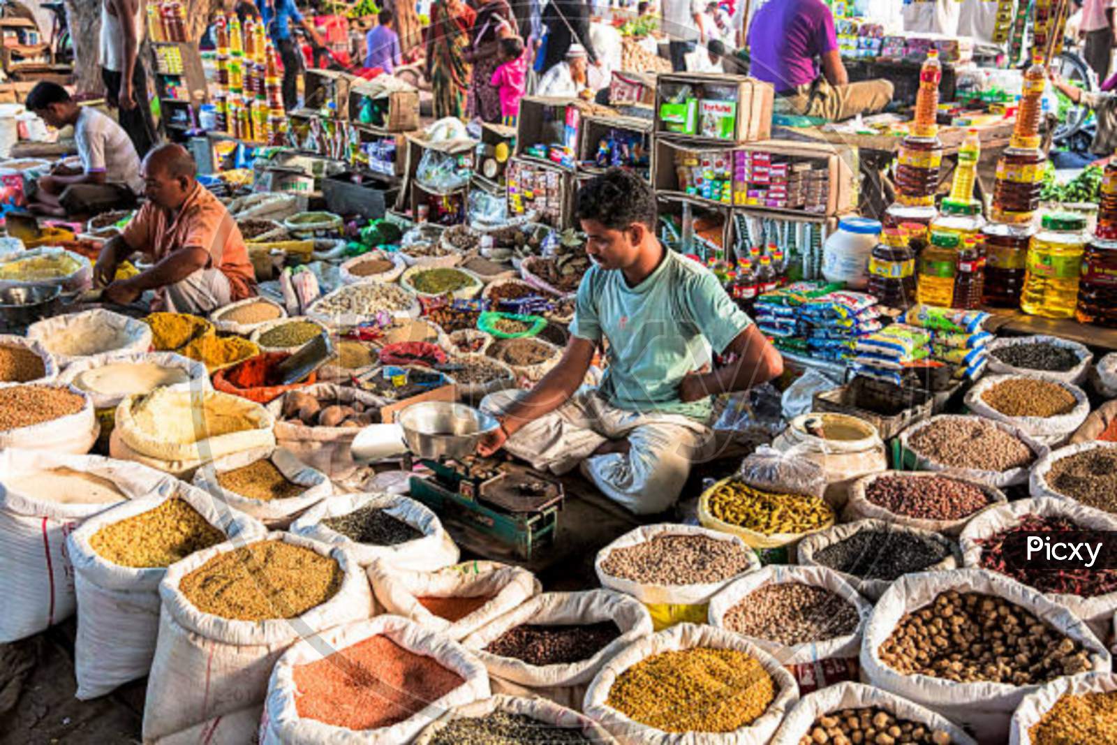Indian market retail shop