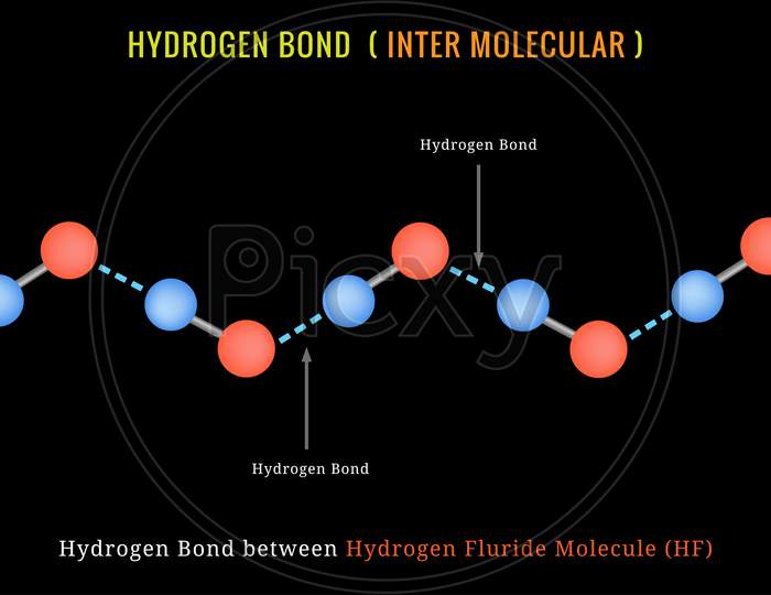 Hydrogen Bond, Inter Molecular Hydrogen Bond Between Hydrogen Fluride Molecule