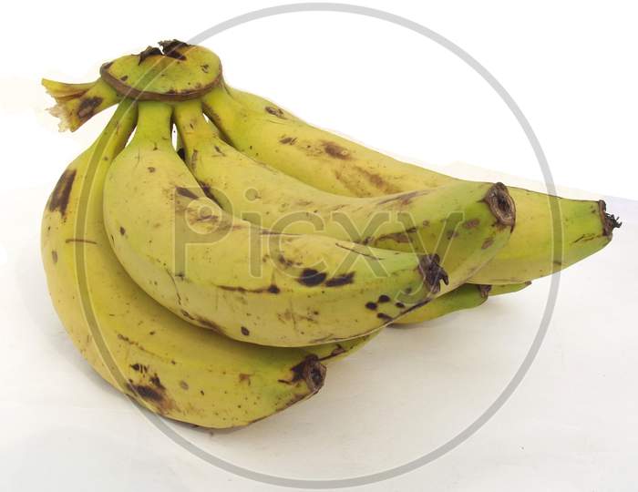 Fresh healthy fruit Banana, Musa on white background