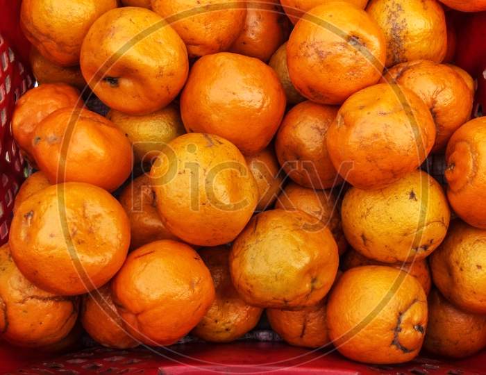 Fresh Oranges - low calorie, highly nutritious citrus fruit rich with vitamin C, healthy fruit of winter