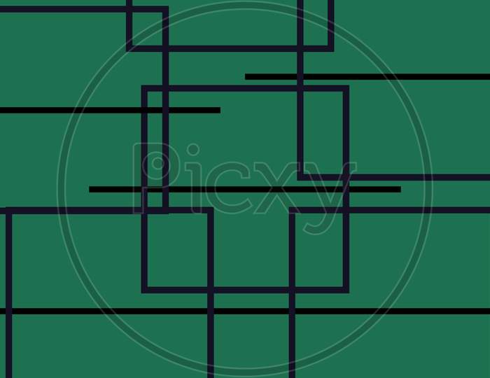 Green Lines Abstract Or Illustration For Video Background