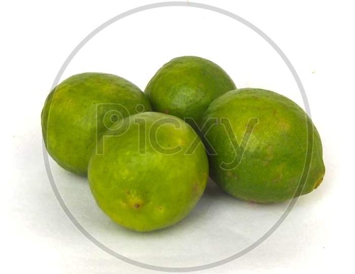 Lemon fruits isolated image on white background