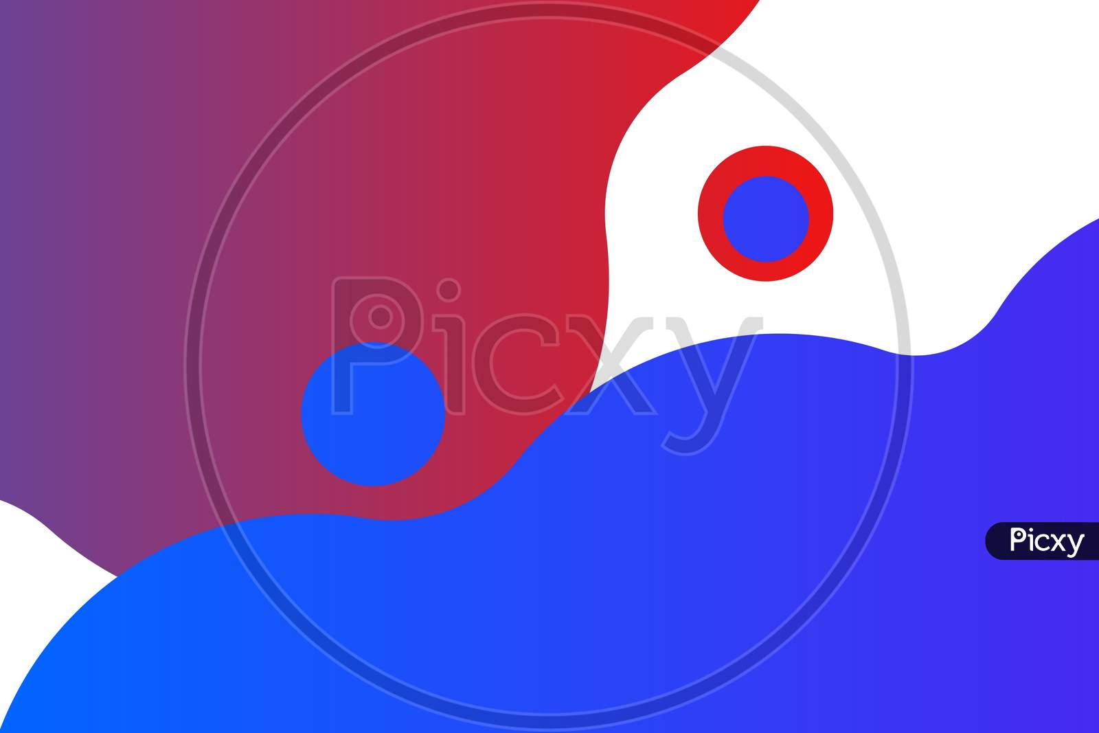 Red And Blue Abstract Or Illustration For Video Background