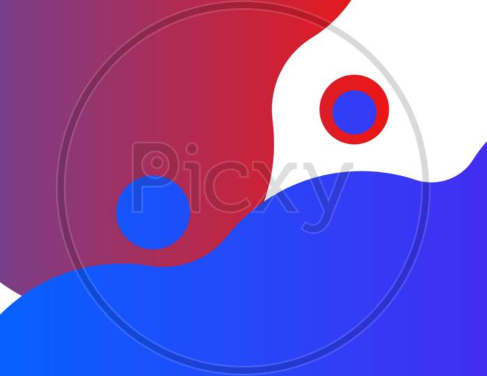 Red And Blue Abstract Or Illustration For Video Background