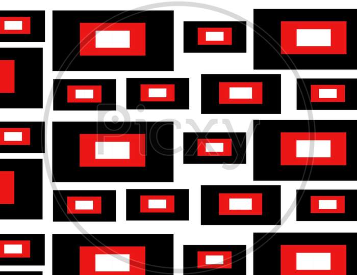 Black Box Abstract Or Illustration For Video Background