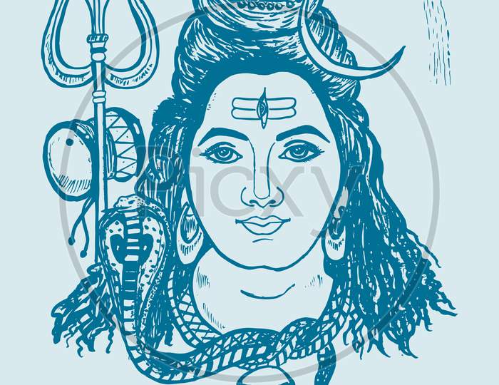 Lord Shiva art stock image. Image of symbol, drawing - 187360793-saigonsouth.com.vn