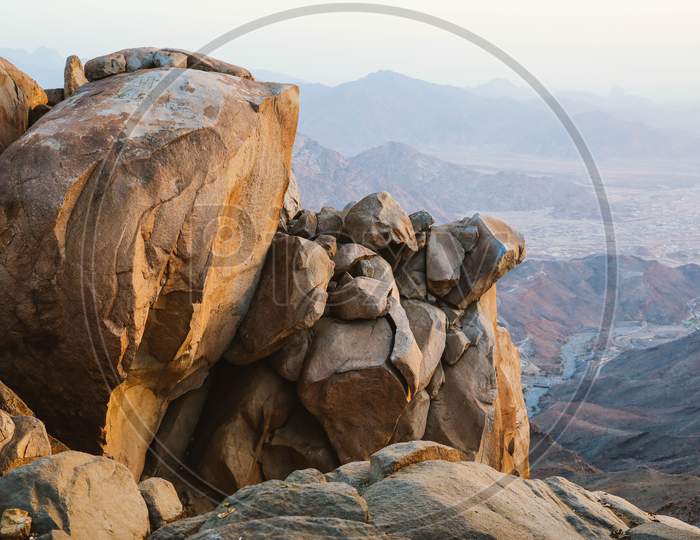 Mountain,Rocks,In,Al,Taif,,Saudi,Arabia
