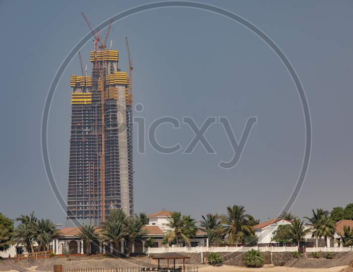 Under,Construction,Kingdom,Tower,,Jeddah,,Saudi,Arabia,,2019
