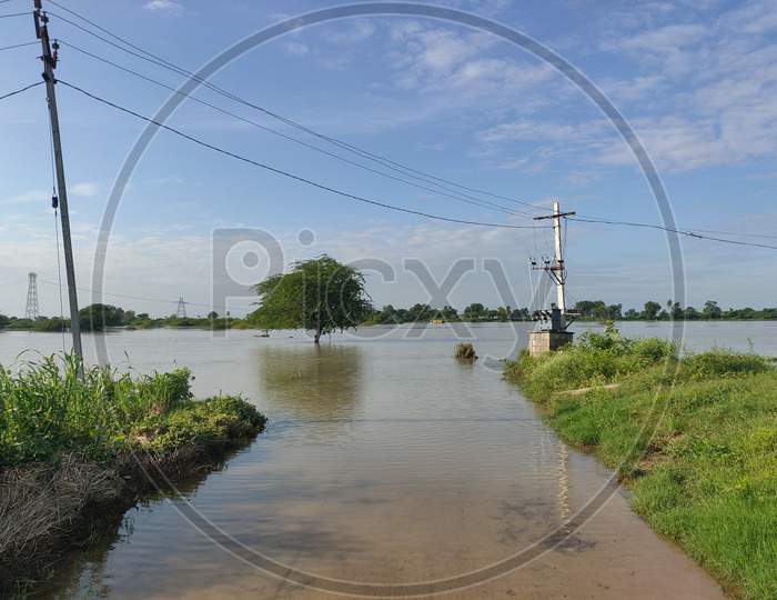 penna river floods in kadapa