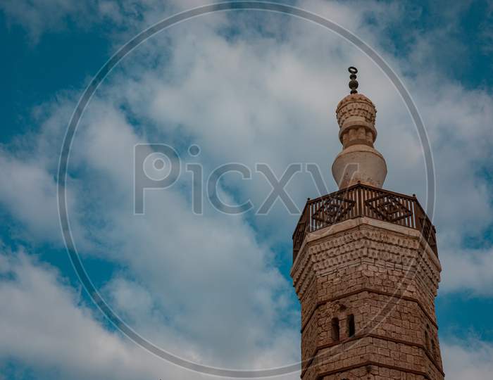 Minaret,Of,Old,Mosque,In,The,Historical,City,Of,Jeddah