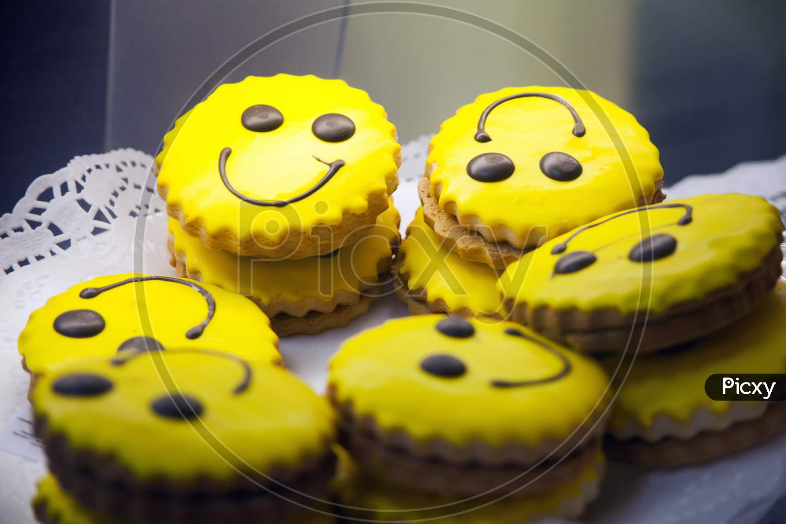 Homemade Cookies With  Smileys