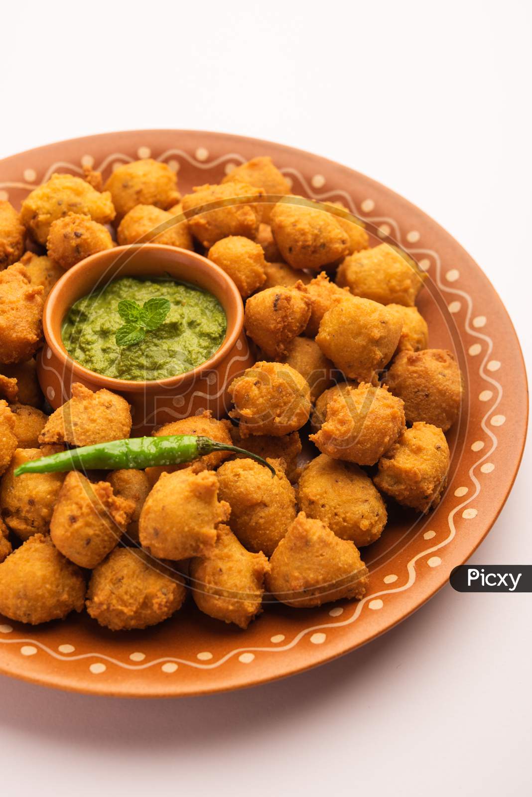 Image of Indian Tasty Moong Dal Vada, Pakora, Bhajiya, Yellow Split ...