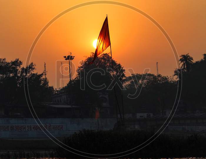 Rapta ghat Mandla Madhya Pradesh Flag