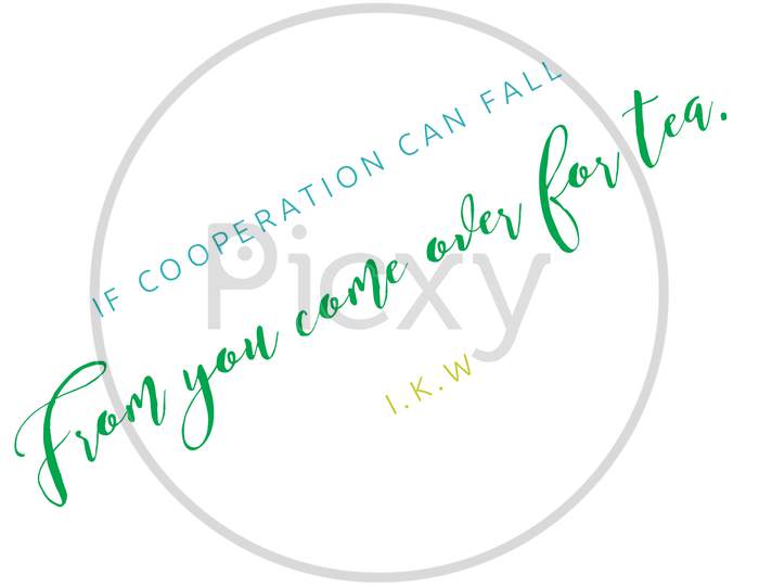 If cooperation can fall