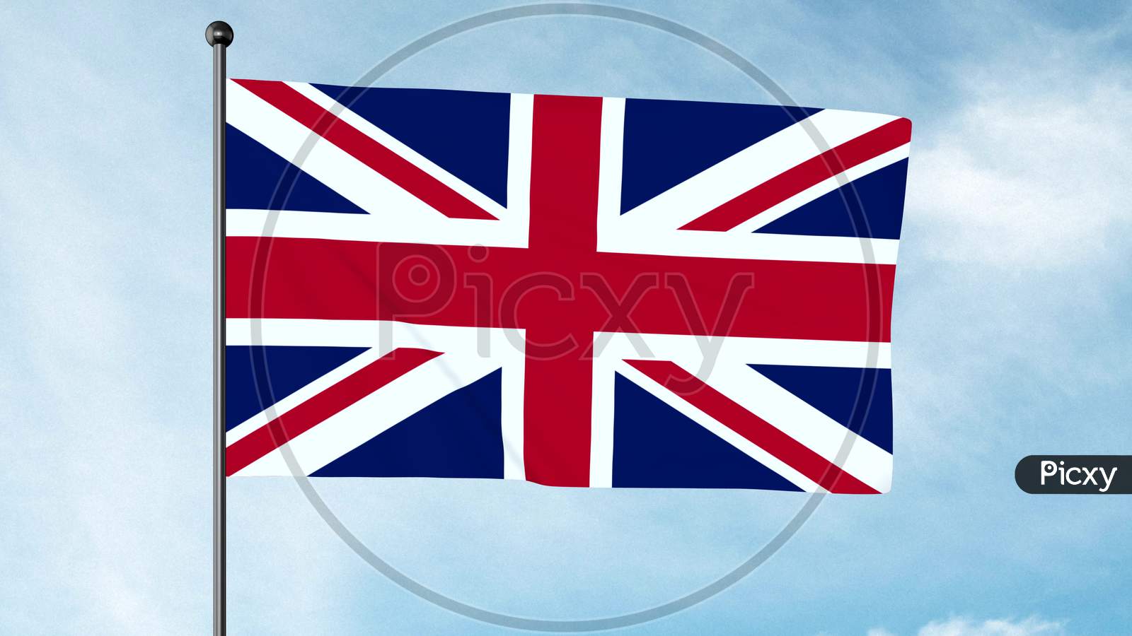 3D Illustration The Union Jack, Or Union Flag, Is The National Flag Of The United Kingdom. Additionally, It Is Used As An Official Flag In Some Of The Smaller British Overseas Territories.