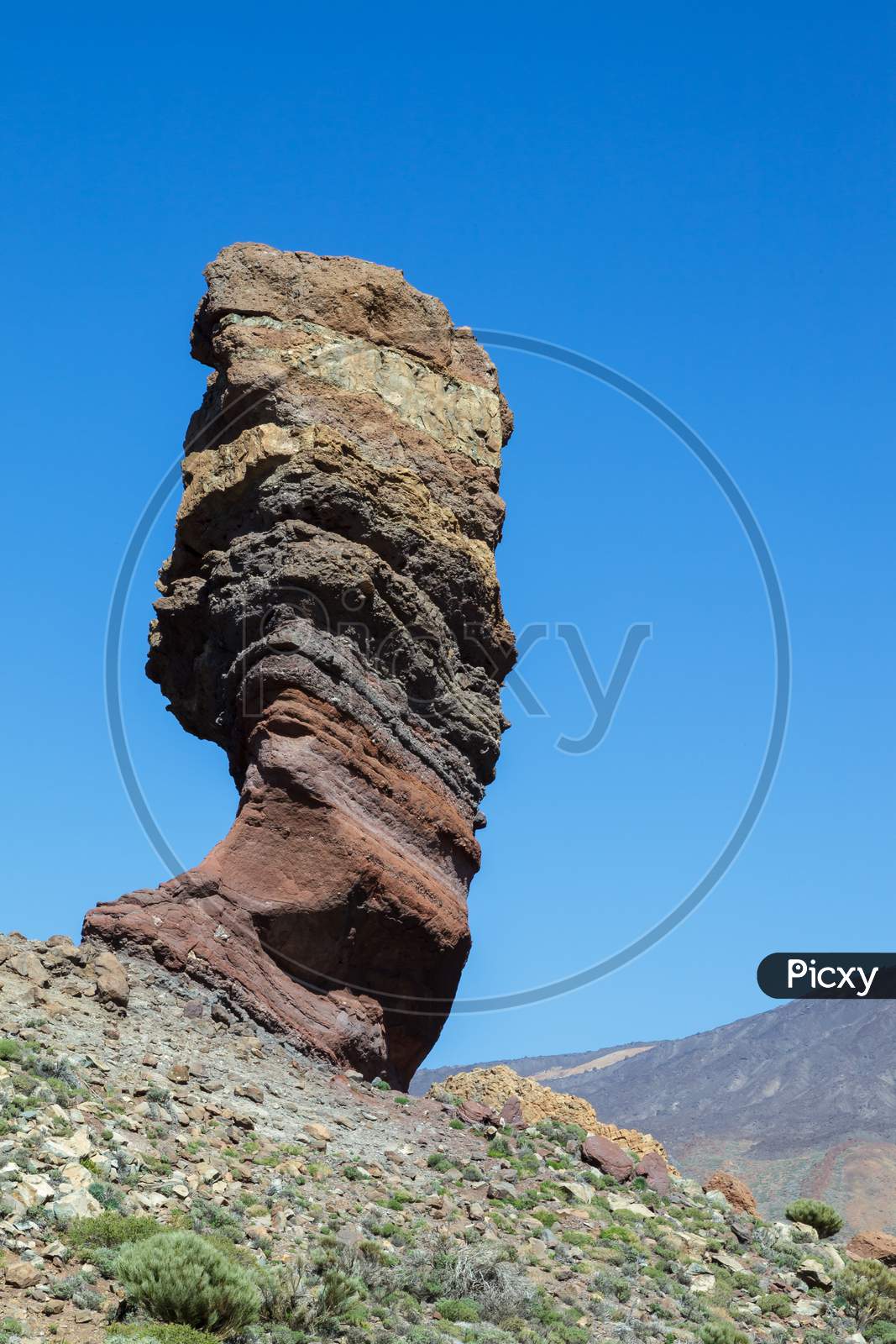 Rock Near Mount Teide Called The Tree