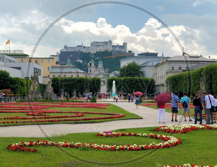 Lovely Park In The City Of Salzburg In Austria 10.6.2018