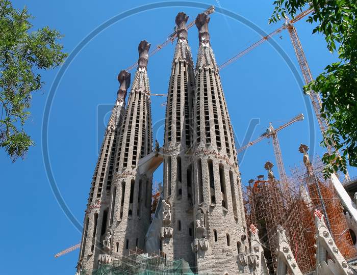 La Sagrada Familia  In Barcelona
