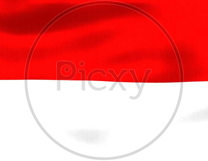 3D-Illustration Of A Indonesia Flag - Realistic Waving Fabric Flag