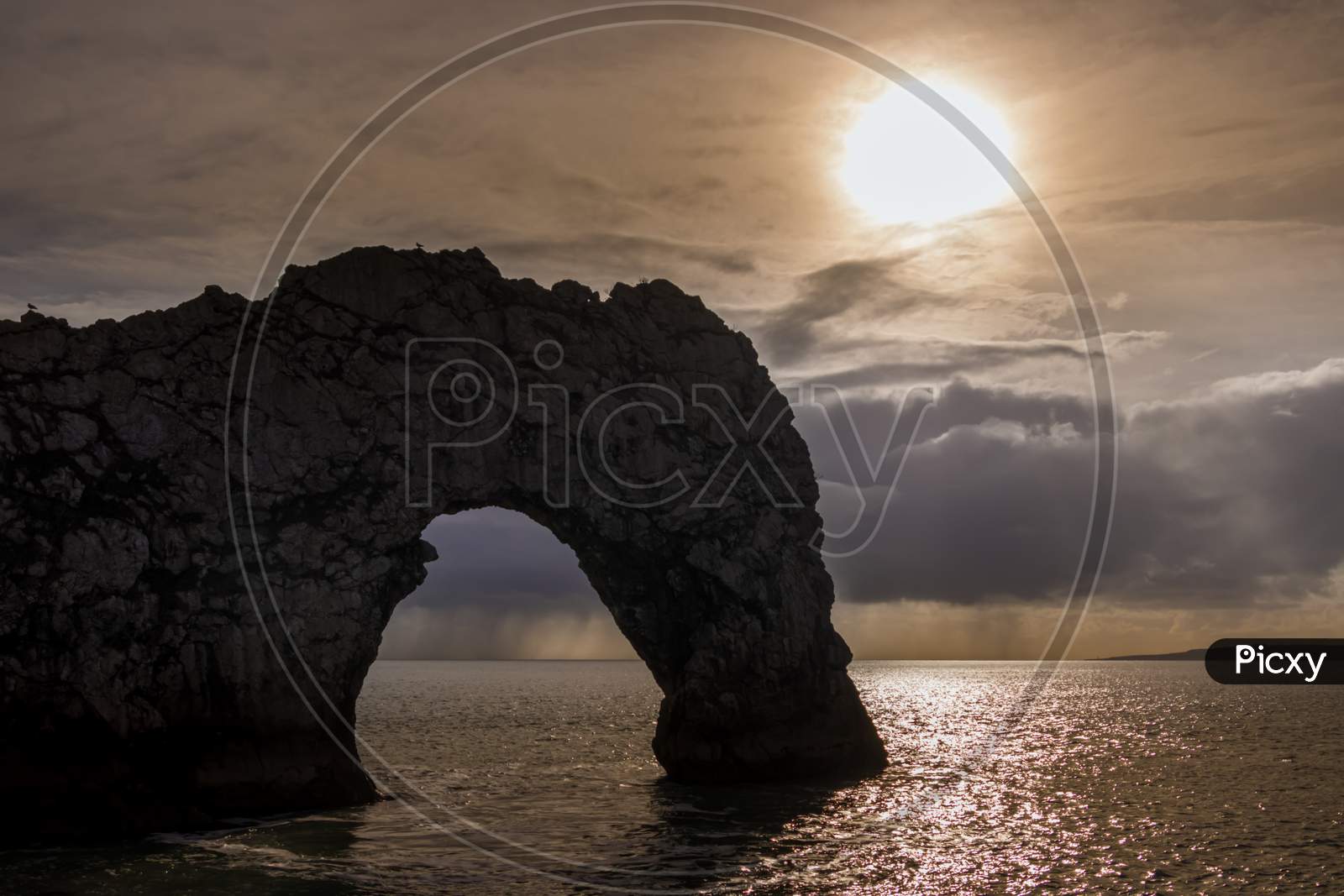 View Of Durdle Door On The Isle Of Purbeck Near Lulworth Cove In Dorset