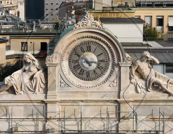 Old Clock In Milan