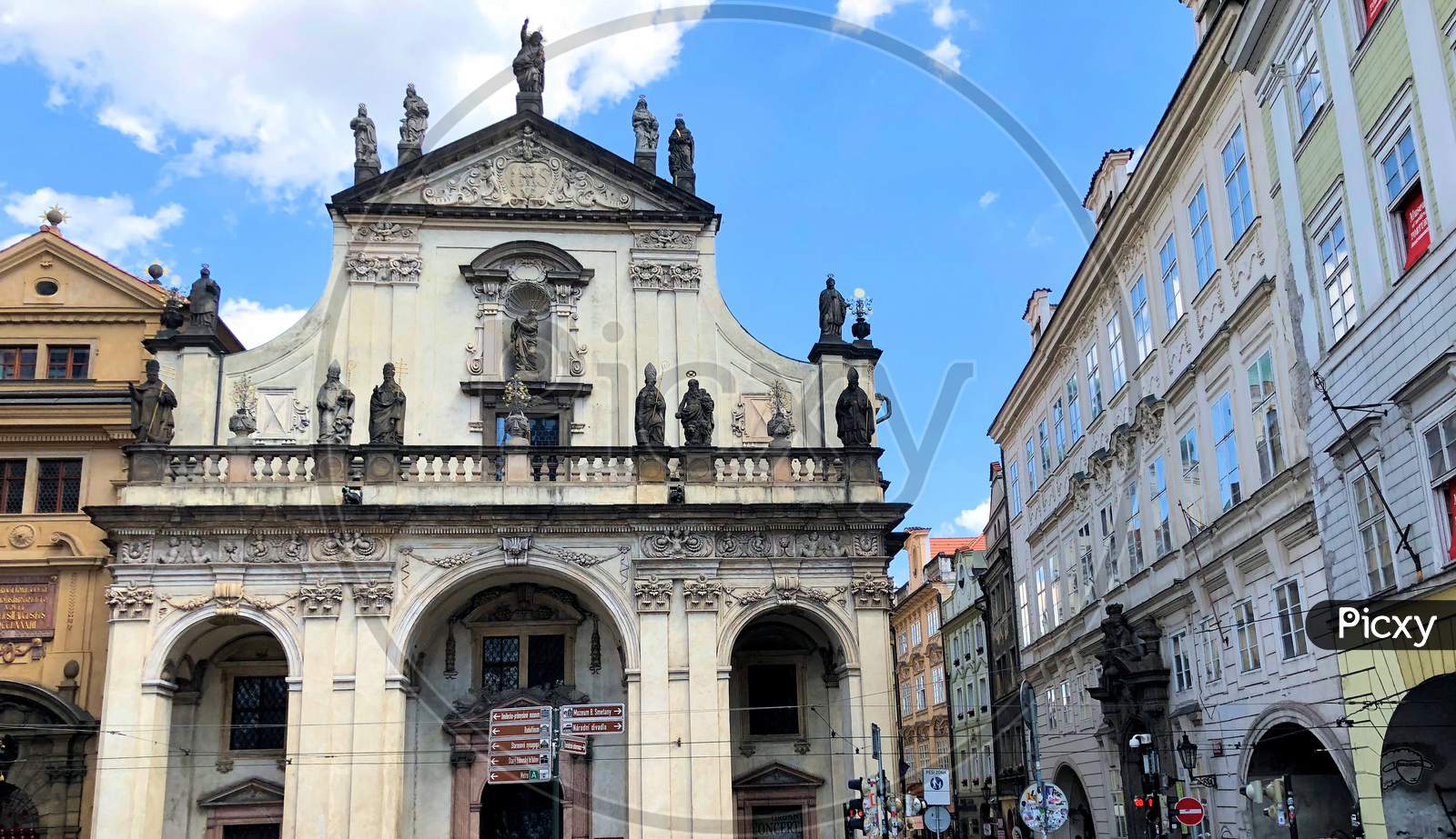 Catholic Church In The City Of Prague In Czech Republic 14.7.2018