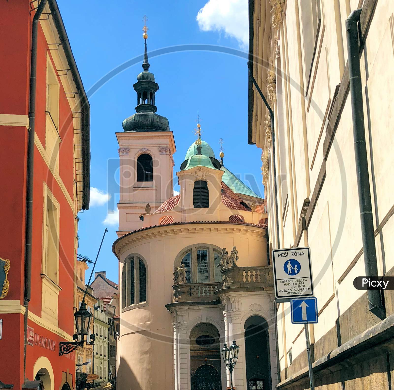 Catholic Church In The City Of Prague In Czech Republic 14.7.2018