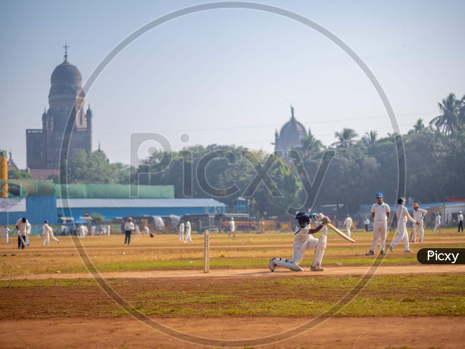 Indias Most Famous Sport Cricket Practiced By Kids At Local Mumbai Ground