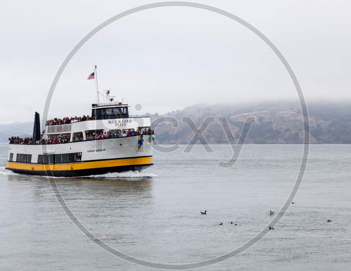 Harbor Emperor Arriving In San Francisco At Pier 39