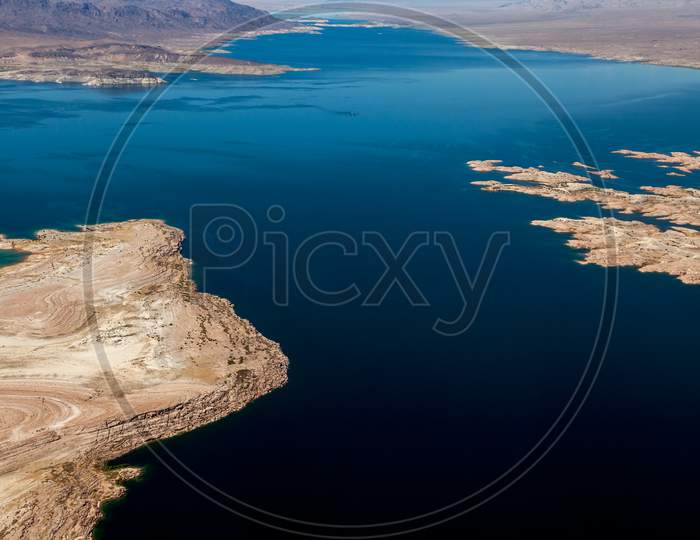 Aerial View Of Lake Mead