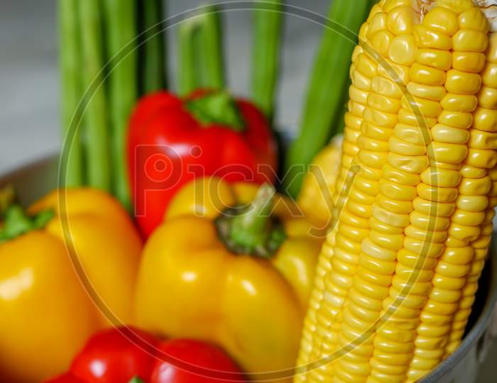 Fresh Corn In Focus