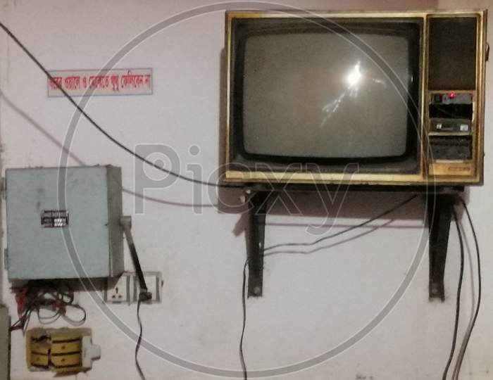 Old television  set