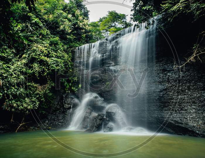 Waterfall long exposure photo