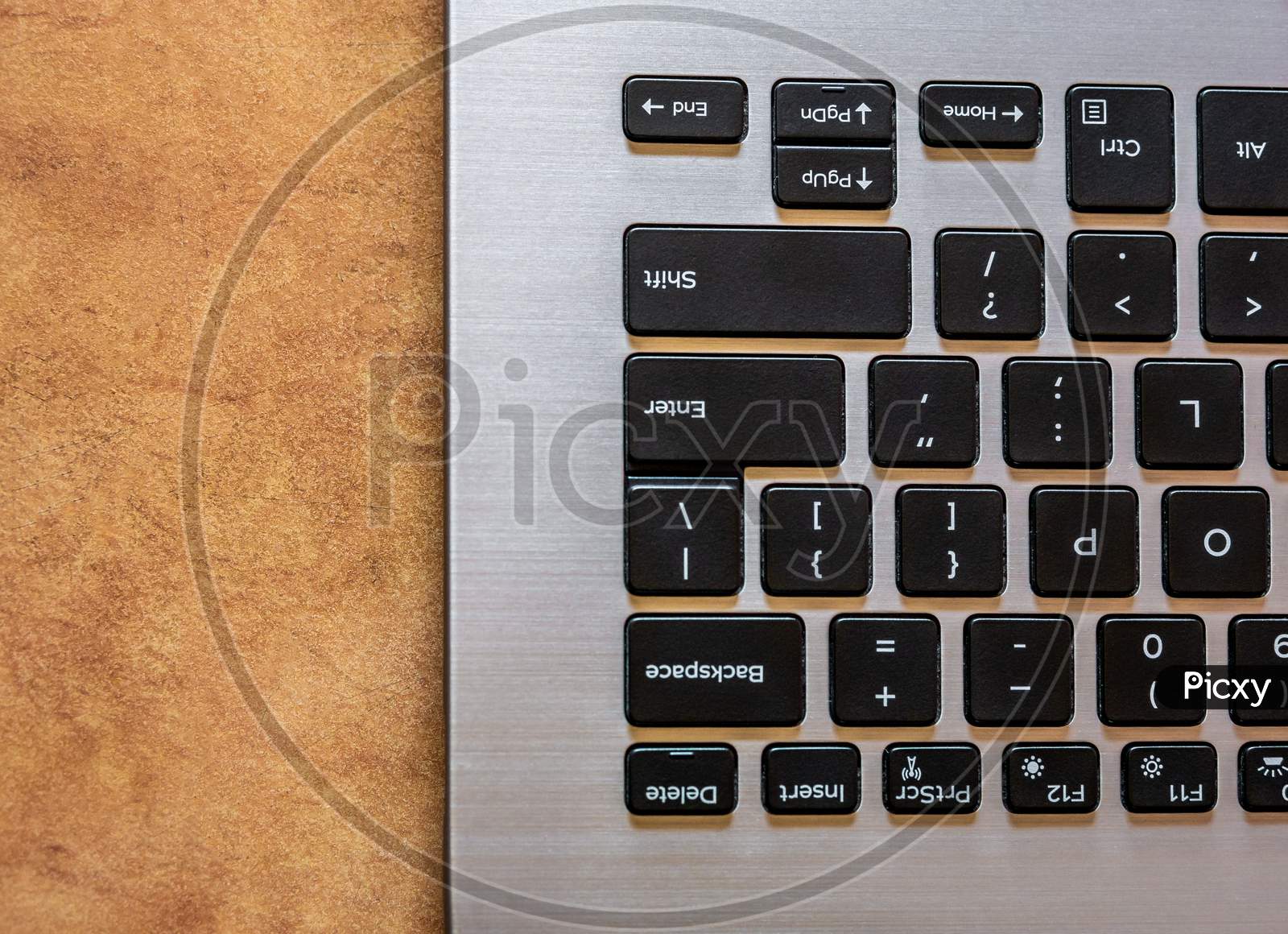 Closeup Of Laptop Keyboard