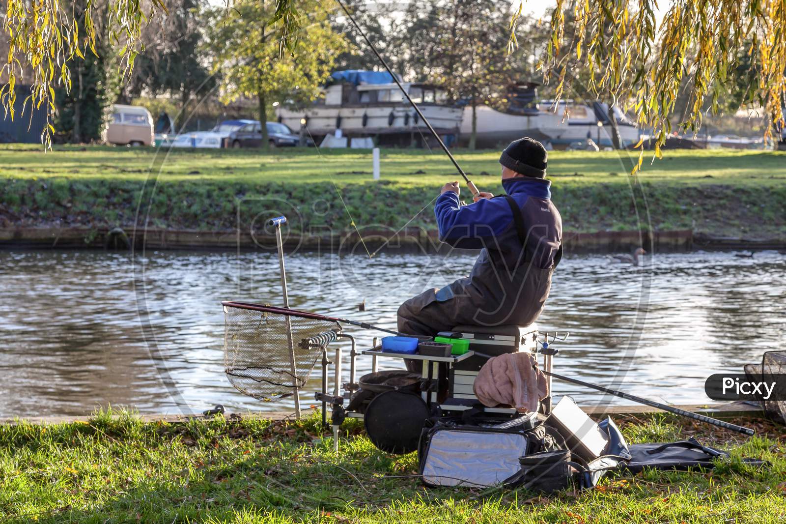 Image of Fishing The River Great Ouse Ely-FI908491-Picxy