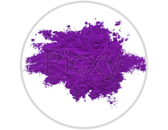 Colorful Powder Explosion On White Background.