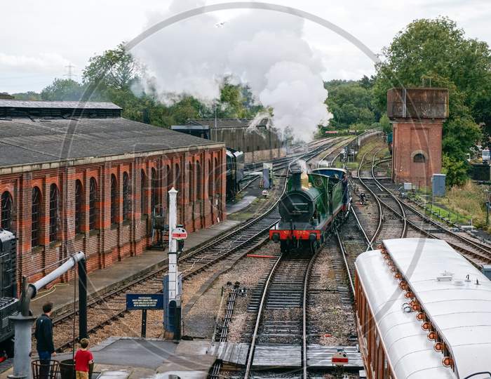C Class Steam Engine At Sheffield Park Station