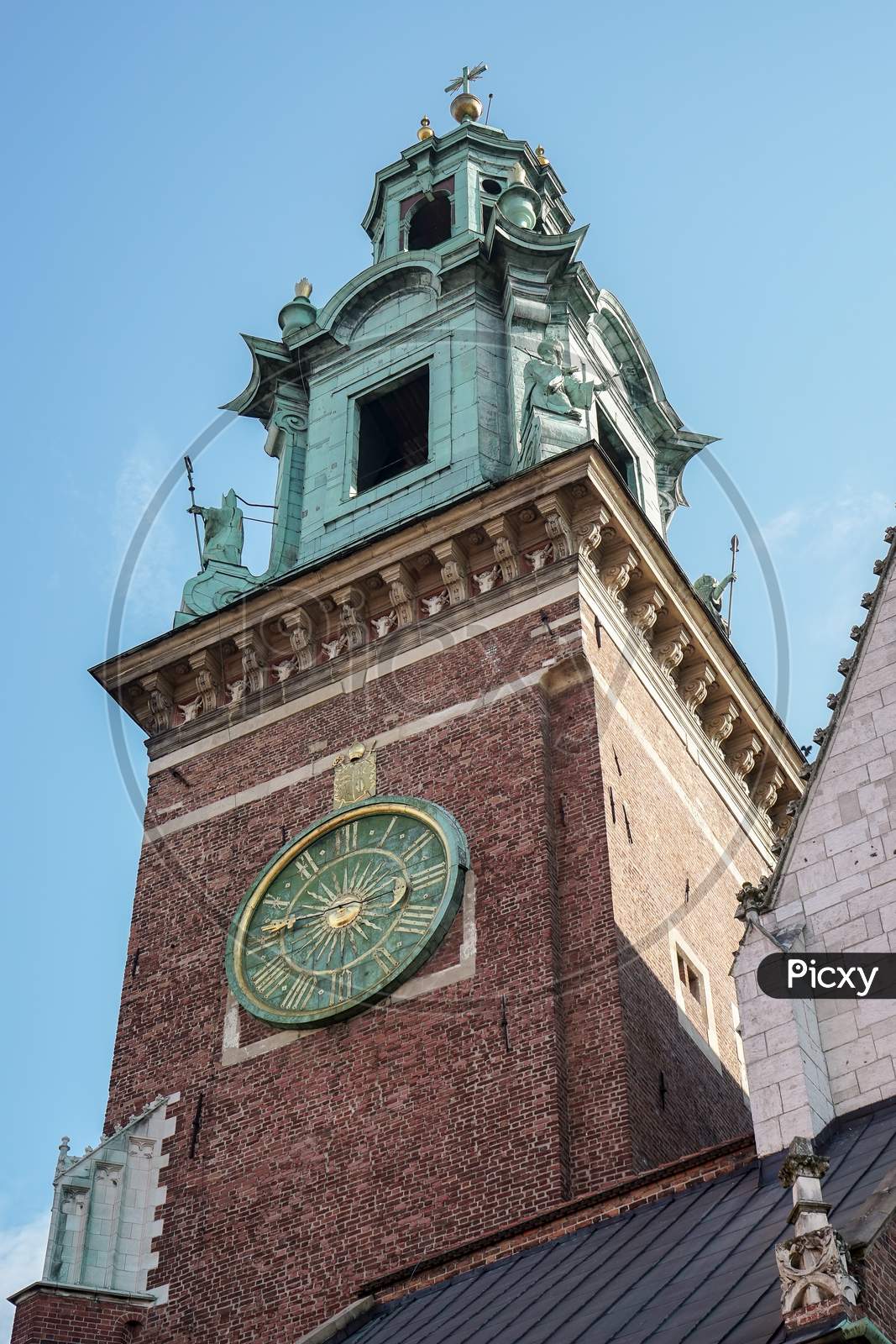 Sigismund Tower And Clock In Krakow