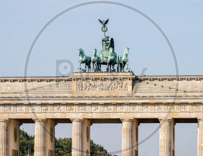 The Brandenburg Gate Monument In Berlin