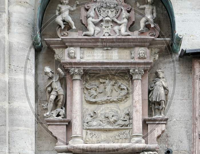 Detail View Of St Stephans Cathedral In Vienna