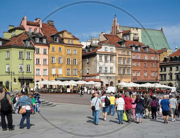 A View Of The Old Market Square In Warsaw