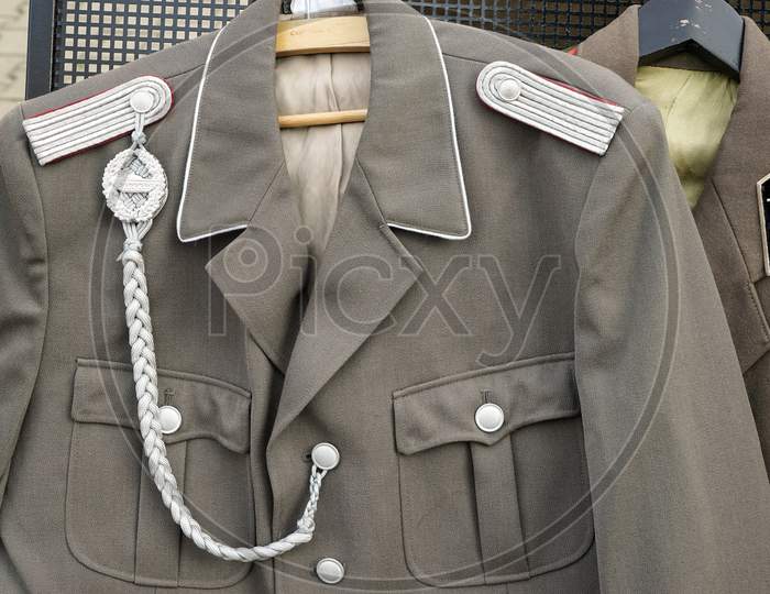 Second World War Uniforms For Sale At Checkpoint Charlie In Berlin