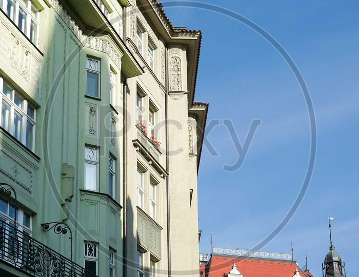 Apartment Block In The Jewish Quarter Of Prague