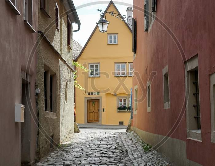 Colourful Houses In Rothenburg