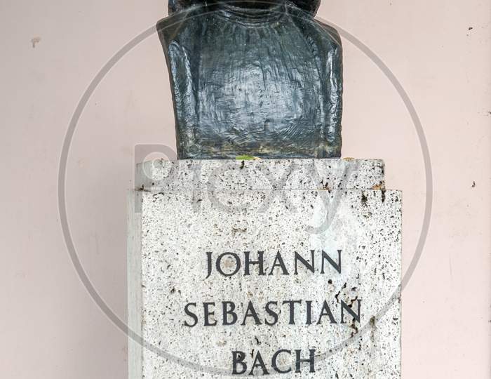 Bust Of Johann Sebastian Bach In Weimar