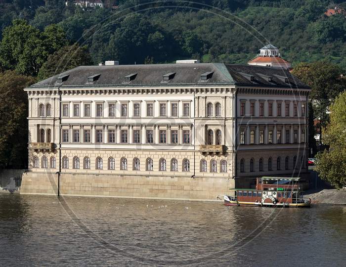 View From Charles Bridge To The Liechtenstein Palace In Prague